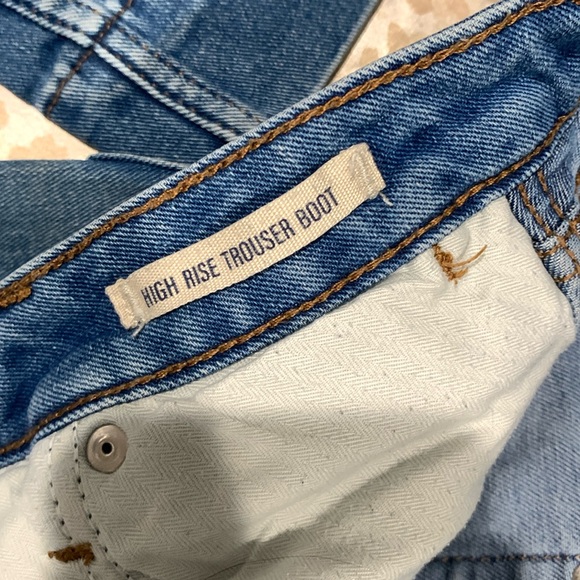 Wrangler Retro High Rise Trouser Flare Jeans 28/32 5 Pocket - Picture 13 of 14